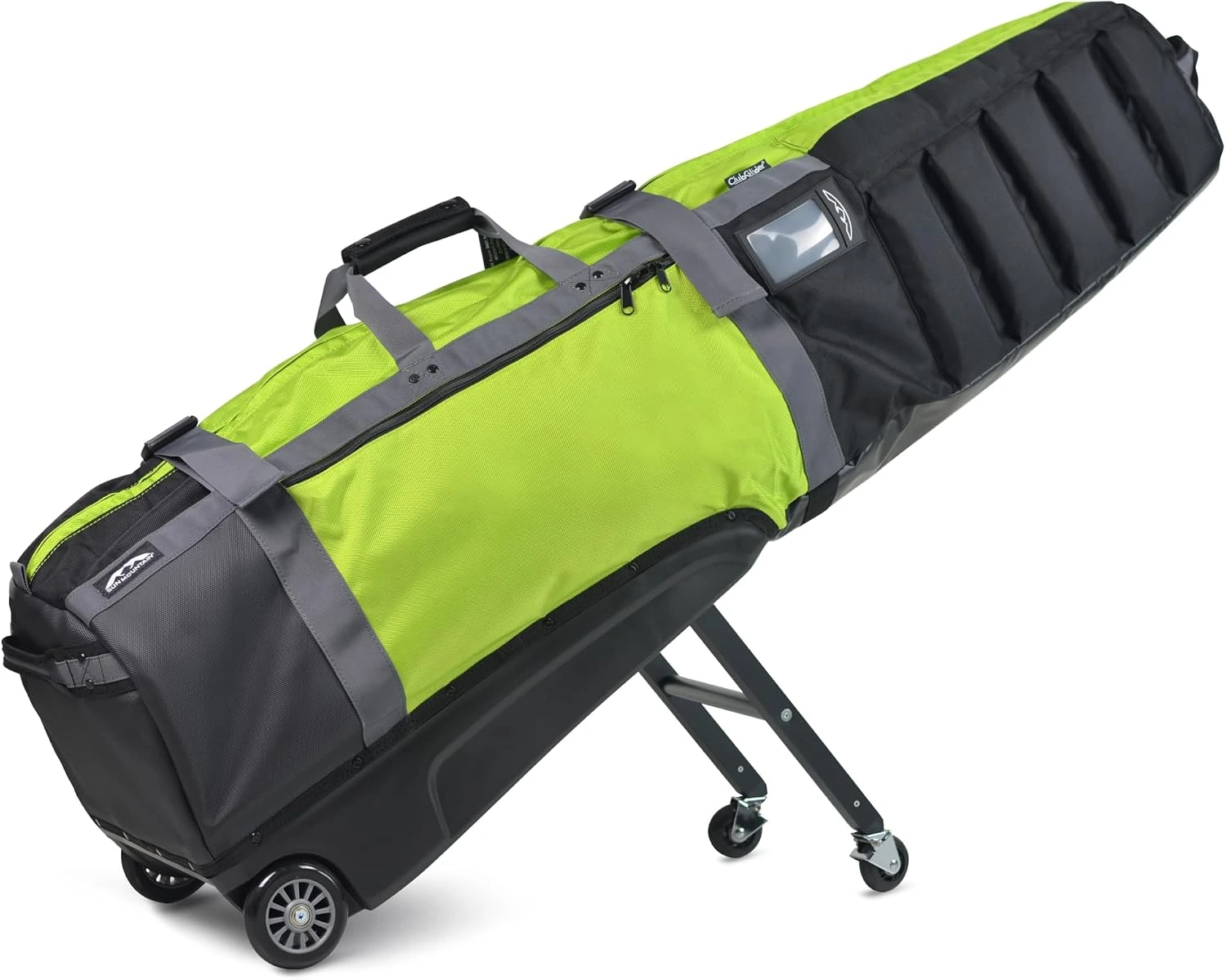 Sun Mountain ClubGlider Meridian golf travel bag with 4-wheel rolling retractable leg system