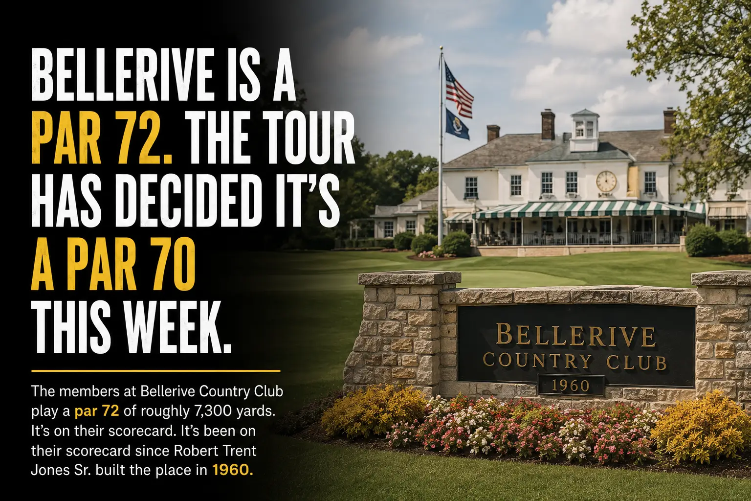 Bellerive Country Club Par 70 Setup BMW Championship 2026
