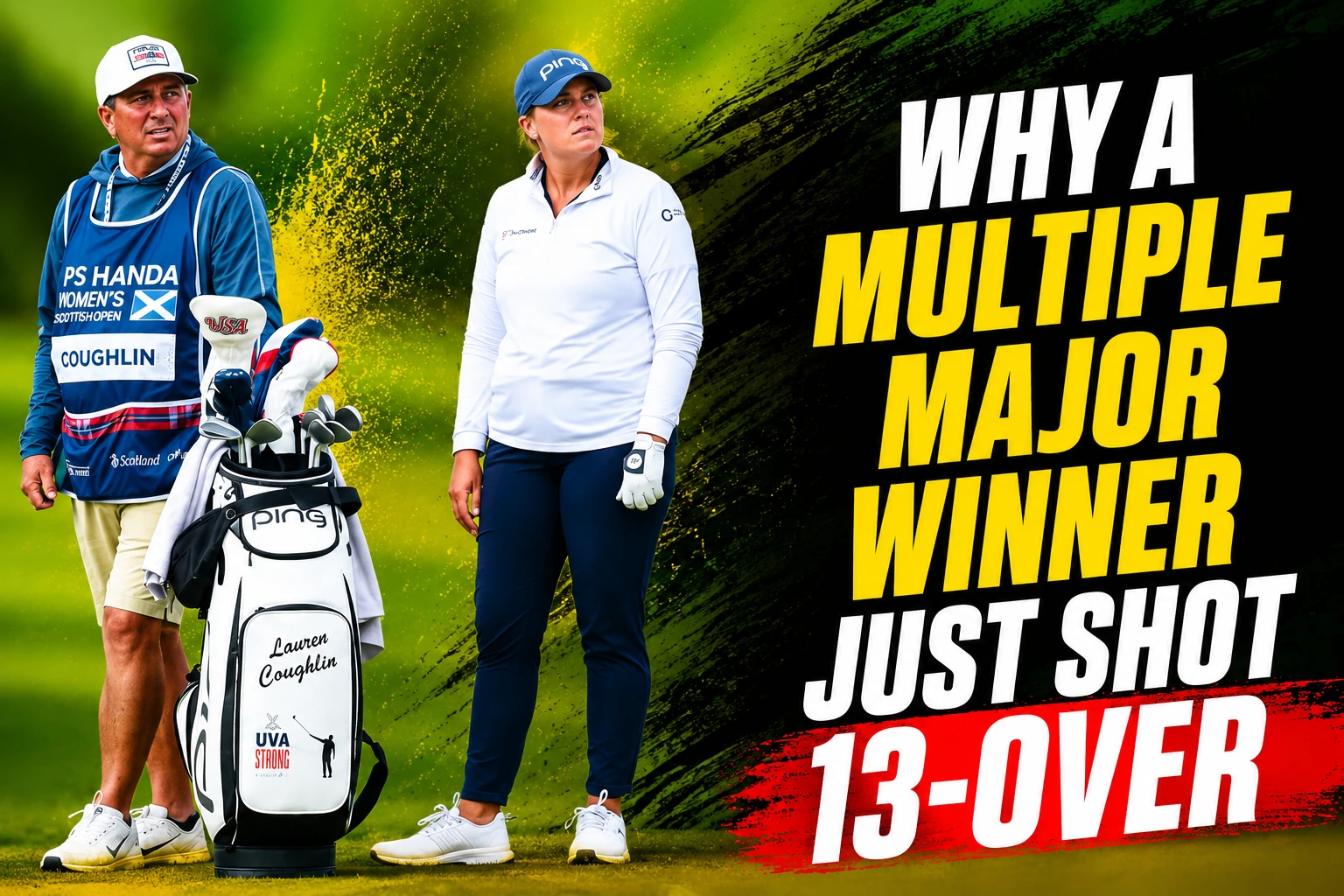 Lauren Coughlin and Jenny Shin share the lead after round one at Dundonald Links during the Women's Scottish Open.