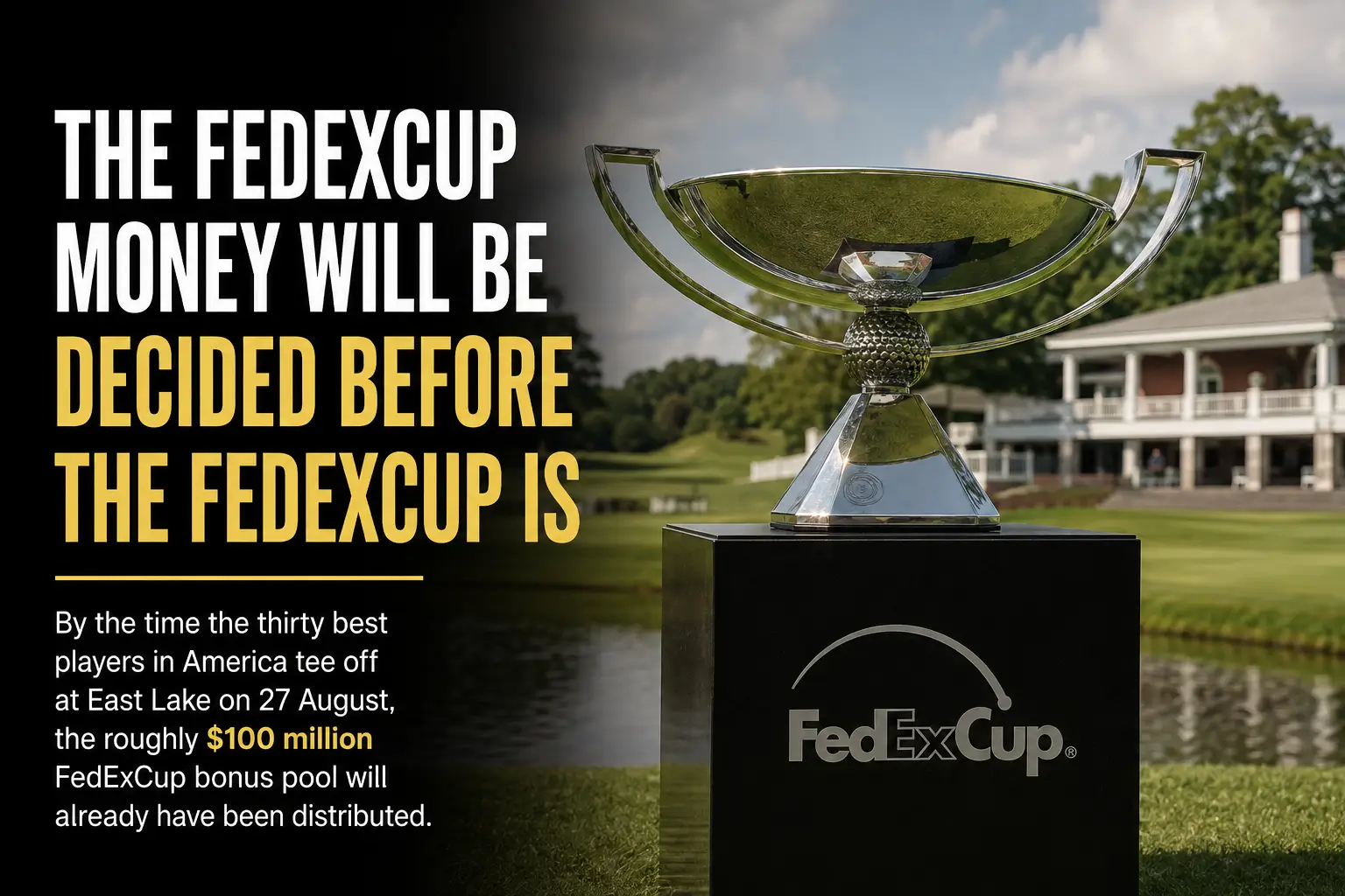 FedExCup Bonus Pool and Tour Championship Payout Structure 2026