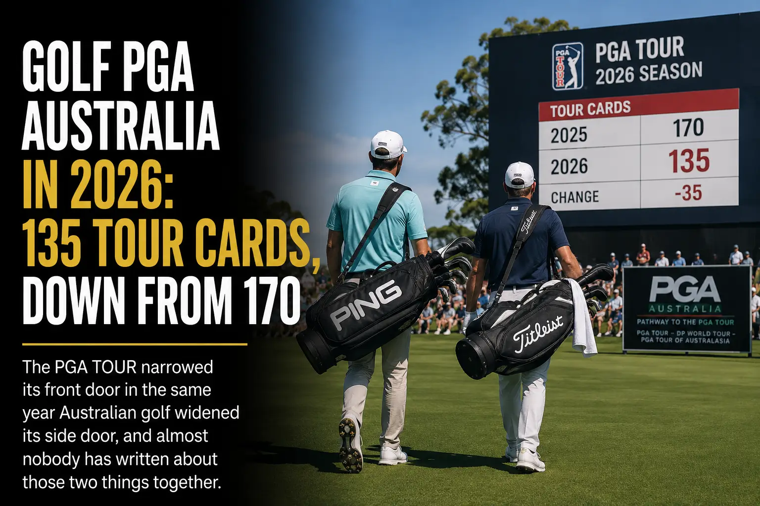 PGA Tour 2026 Eligibility Changes and Australian Golf Cards