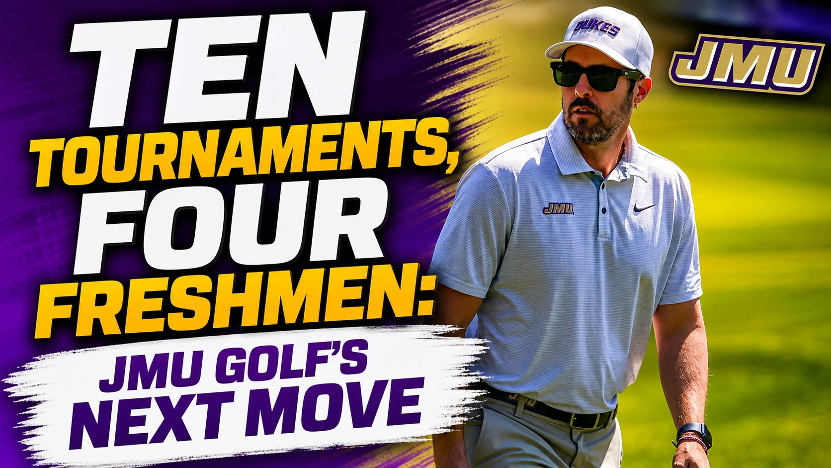 James Madison men's golf team competes during a collegiate tournament.