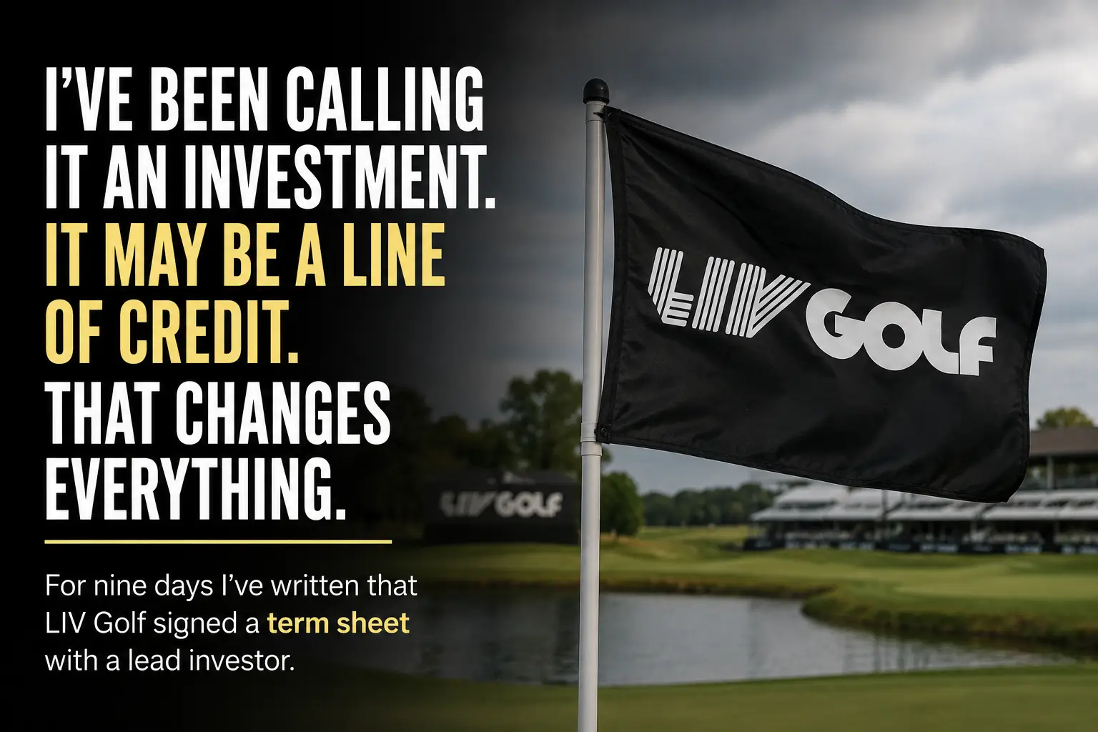 LIV Golf Line of Credit Debt and Jon Rahm 2026