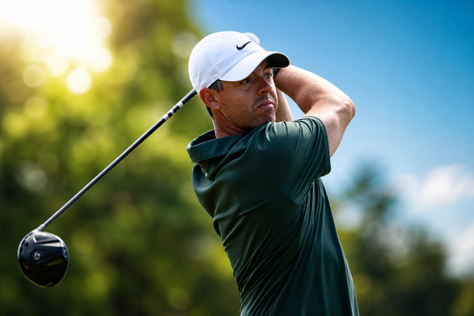 Max Homa looking down the fairway during a PGA Tour tournament.