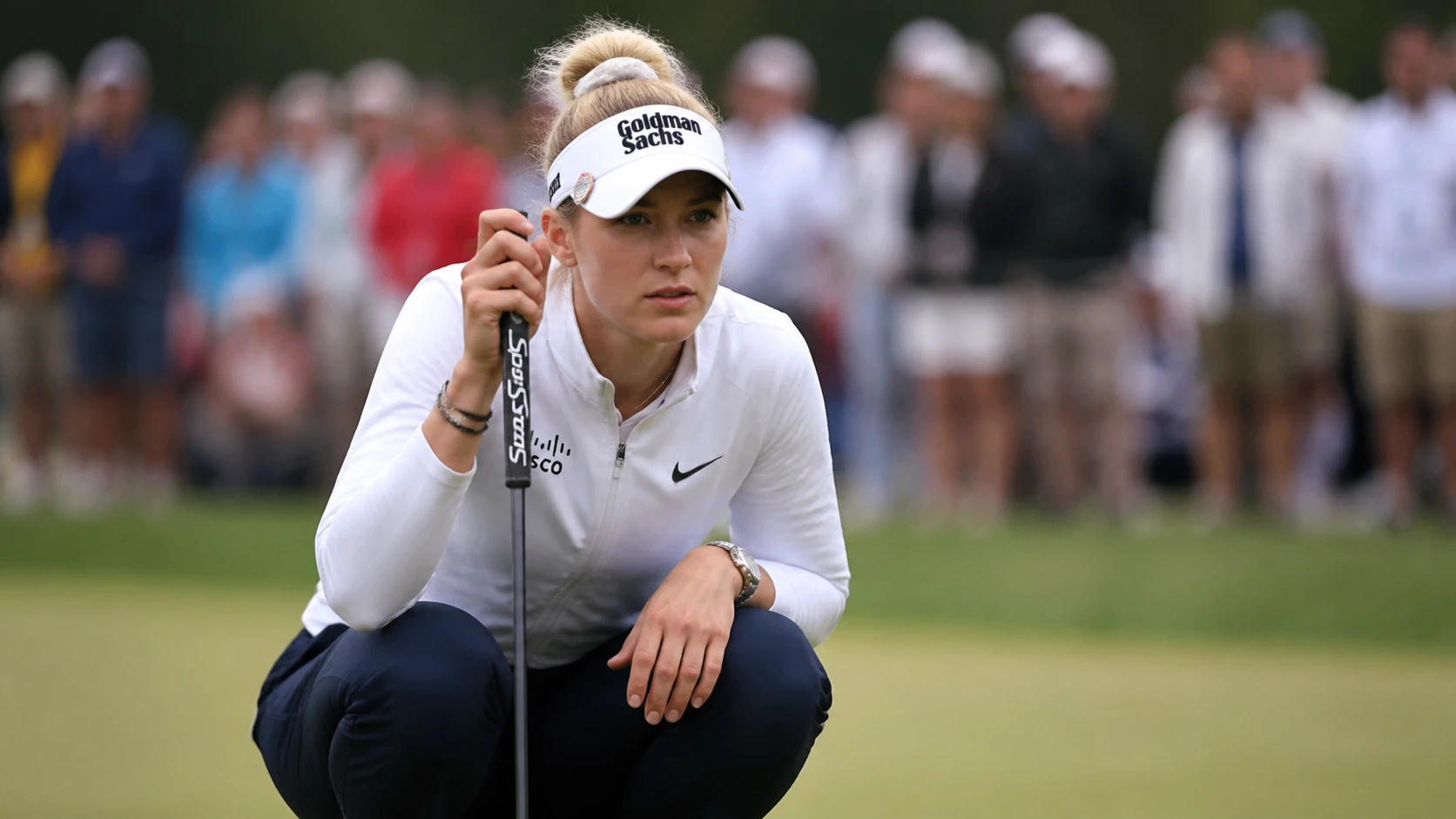 Nelly Korda focused at Hazeltine National Golf Club