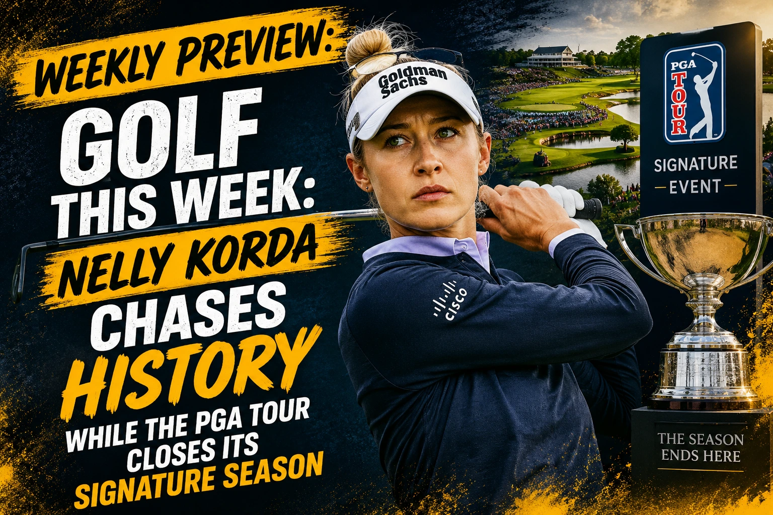 Golf This Week: Korda Chases History, PGA Tour Closes Signature Season
