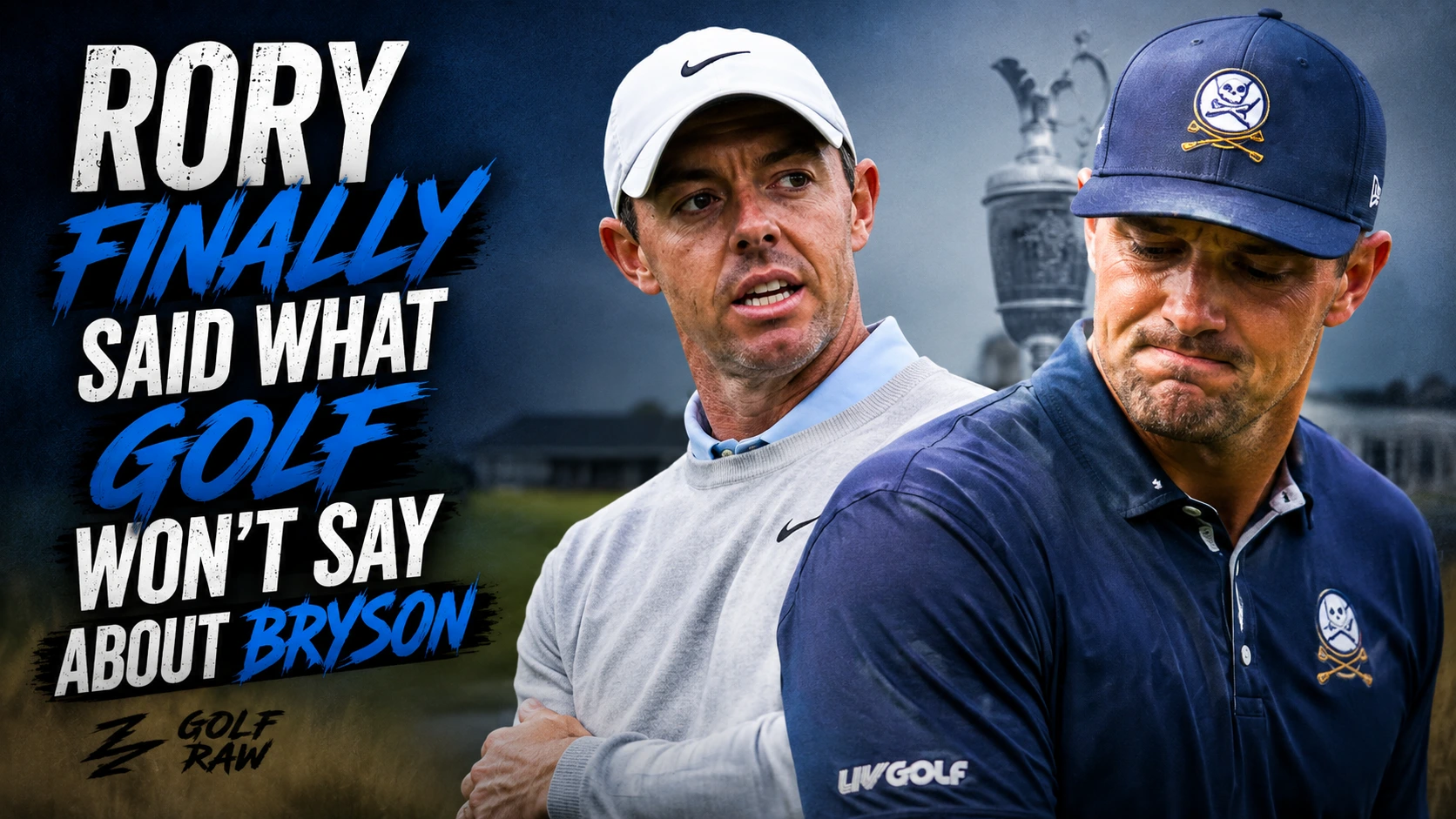 Rory McIlroy delivering his press conference verdict on Bryson DeChambeau at Royal Birkdale
