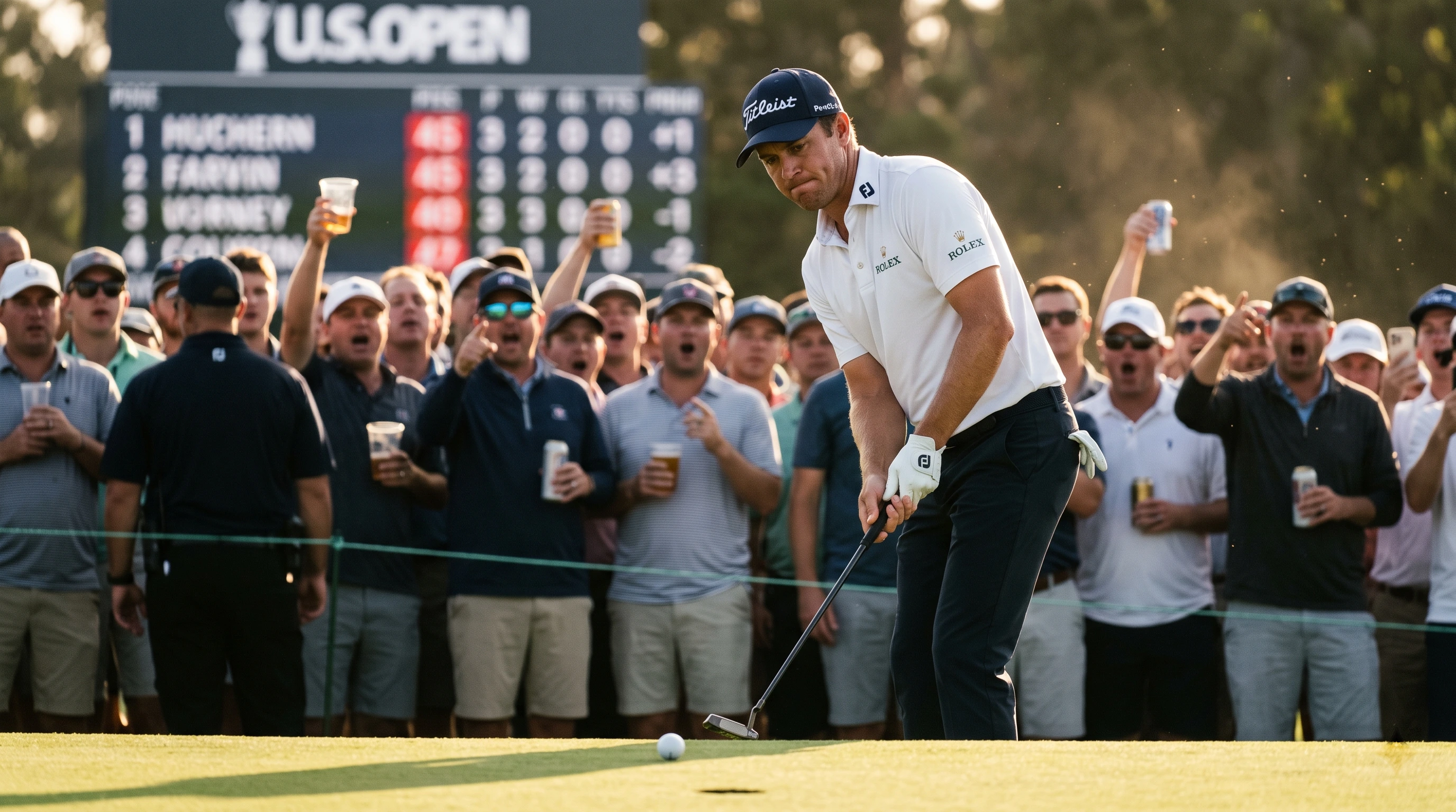 Rowdy golf crowds heckling Wyndham Clark at the U.S. Open