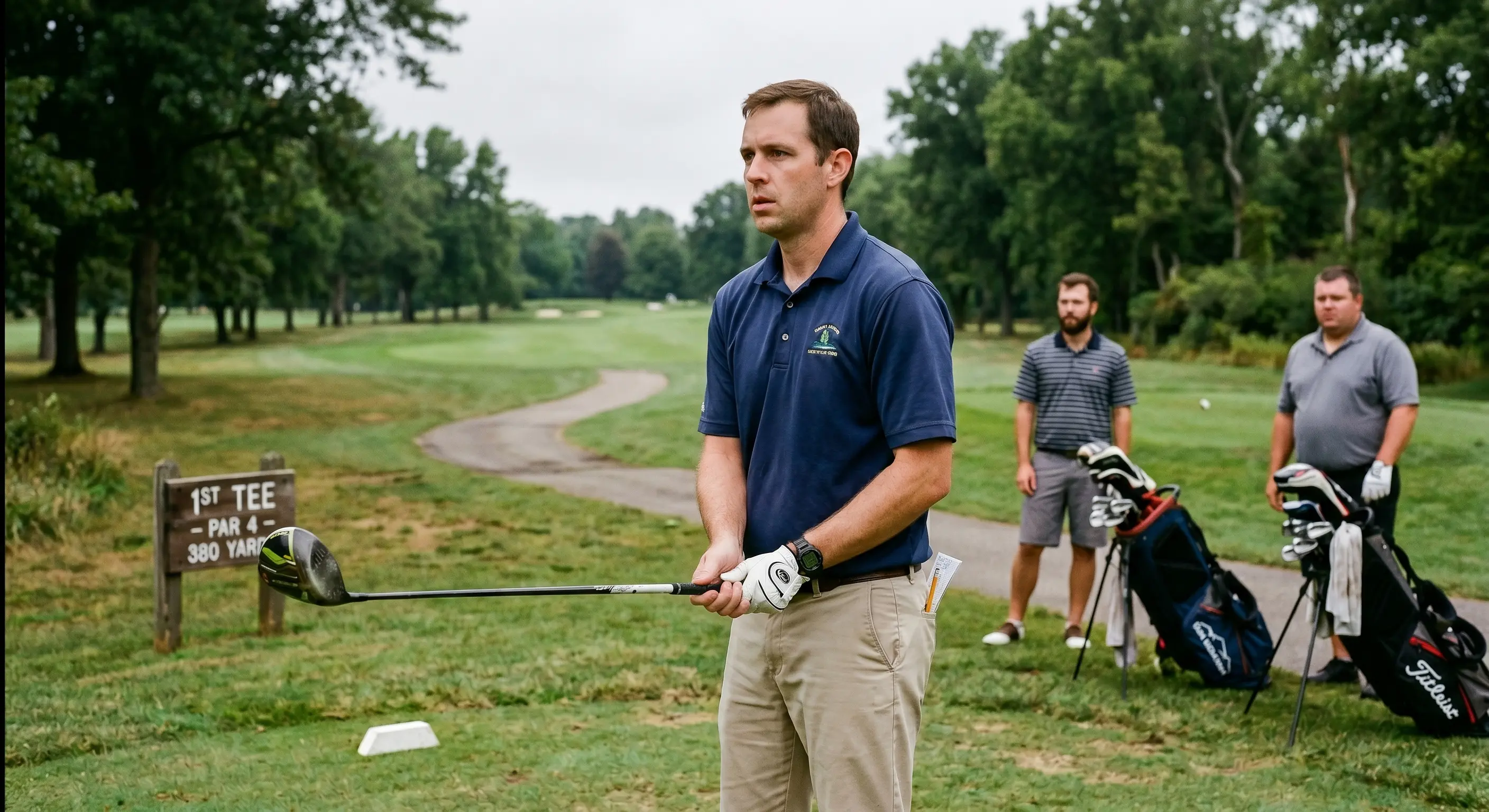 Amateur golf tournament pressure