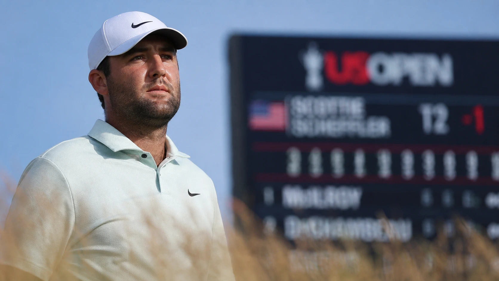 Scottie Scheffler in focused chase during U.S. Open final round