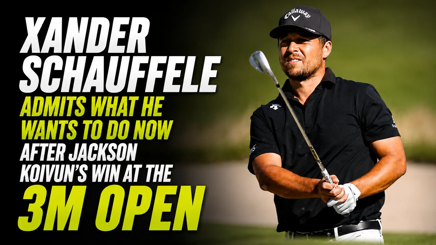 Xander Schauffele speaking to media at the Rocket Classic ahead of the tournament.